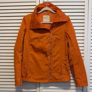 S MaxMara Orange Jacket Polyamide Cotton US8